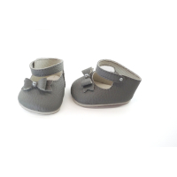 Grijze Ballerina`s met bandje